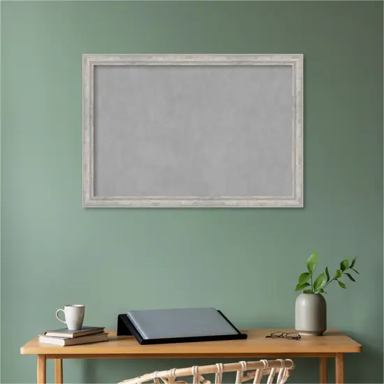 Angled Wood Framed Magnetic Board Angled Silver {5}