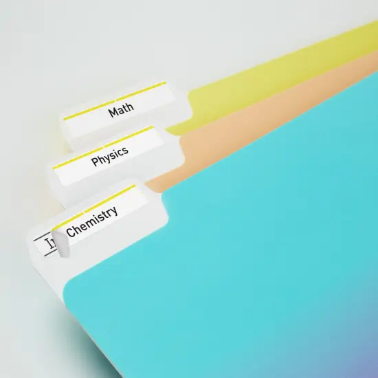 Avery TrueBlock File Folder Labels, 2/3" x 3-7/16", 1,500 Printable Labels, White/Yellow (5966) {2}