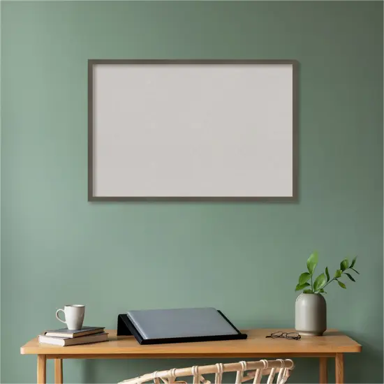 Svelte Wood Framed Corkboard, Grey Cork Svelte Clay Grey {5}