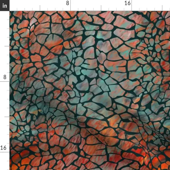 Various Fabrics by the Yard or Fat Quarter Animal Print Crocodile Alligator Whimsical Green Teal Red Orange Swamp Chic Custom Printed Fabric by Spoonflower {2}