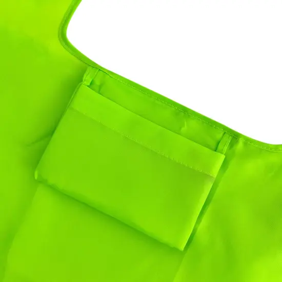 Wrapables Large & Small Foldable Tote Nylon Reusable Grocery Bags, Set of 2 Set of 2, Green {10}