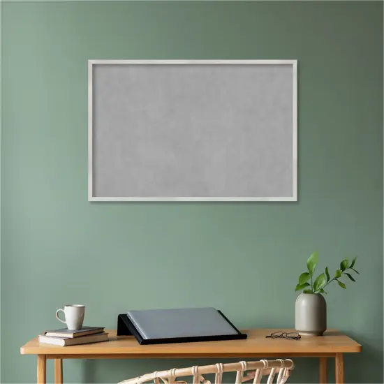 Svelte Wood Framed Magnetic Board Svelte Silver {5}