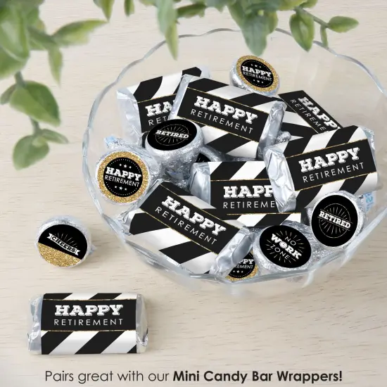 Big Dot of Happiness Happy Retirement - Retirement Party Small Round Candy Stickers - Party Favor Labels - 324 Count {7}