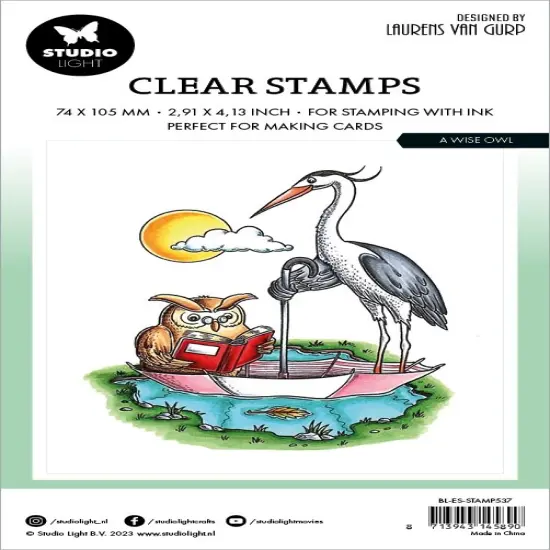 Studio Light Clear Stamps By Laurens Van Gurp-Nr. 537, A Wise Owl {3}