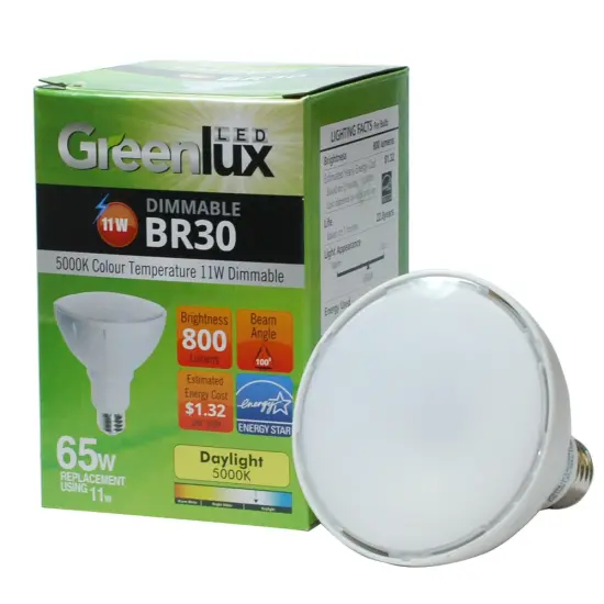 High Quality LED 11w Dimmable BR30 Daylight Wide Flood Light Bulb - 65w Equiv. {2}