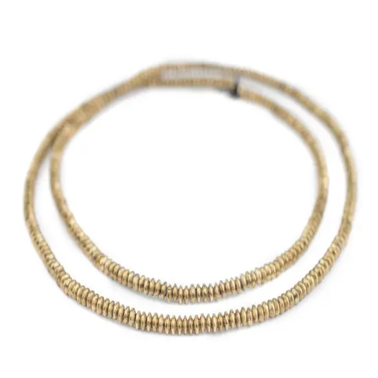 The Bead Chest Brass Saucer Beads 4mm, Full Strand of Quality Metal Spacers for DIY Jewelry Design {3}