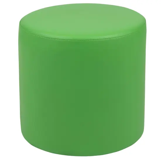 Emma and Oliver 18"H Soft Seating Flexible Circle Backless Chair for Classrooms and Common Spaces Green {2}