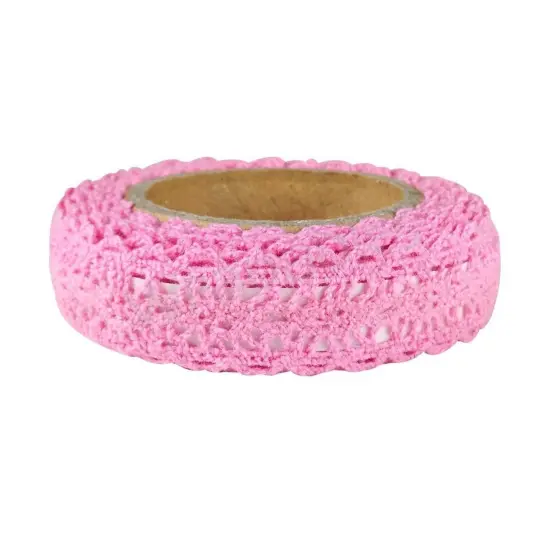 Wrapables Decorative Lace Tape (Set of 3) Pink {3}