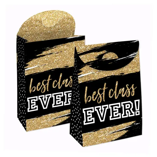 Big Dot of Happiness Reunited - School Class Reunion Gift Favor Bags - Party Goodie Boxes - Set of 12 {1}