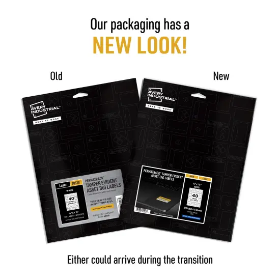 Avery PermaTrack Tamper-Evident Asset Tag Labels, 3/4" x 1-1/2", 320 Asset Tags (60528) {2}