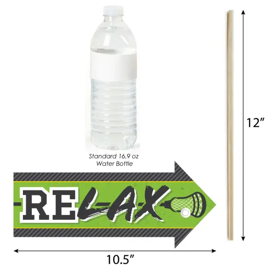 Big Dot of Happiness Funny Lax to the Max Lacrosse Party Photo Booth Props Kit 10 Piece {4}