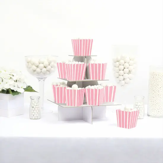 Big Dot of Happiness Pink Stripes - Party Mini Favor Boxes - Simple Party Treat Candy Boxes - Set of 12 {3}
