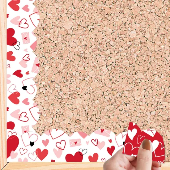 Big Dot of Happiness Valentine's Day Hearts - Scalloped Classroom Decor - Bulletin Board Borders - 51 Feet {1}