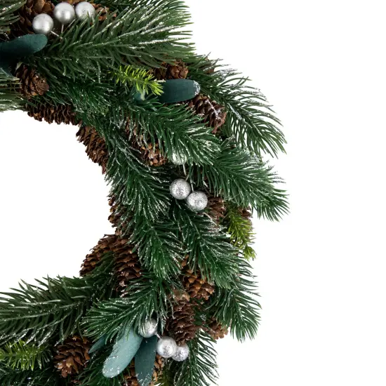 Northlight Green Pine, Pinecone with Berries Artificial Christmas Wreath, 14", Unlit {4}