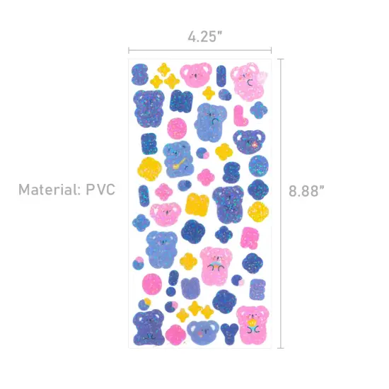 Wrapables Colorful Decorative Stickers for Scrapbooking, DIY Crafts, Stationery, Diary, Card Making 4, Bears, Penguins {2}