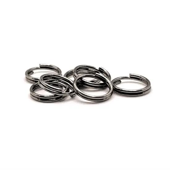100 , 500 or 1,000 Pieces: 8 mm Gunmetal Plated Split Double Jump Rings {1}