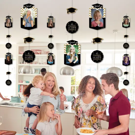 Big Dot of Happiness Gold Graduation Party Vertical Photo Garland 35 Pieces {7}