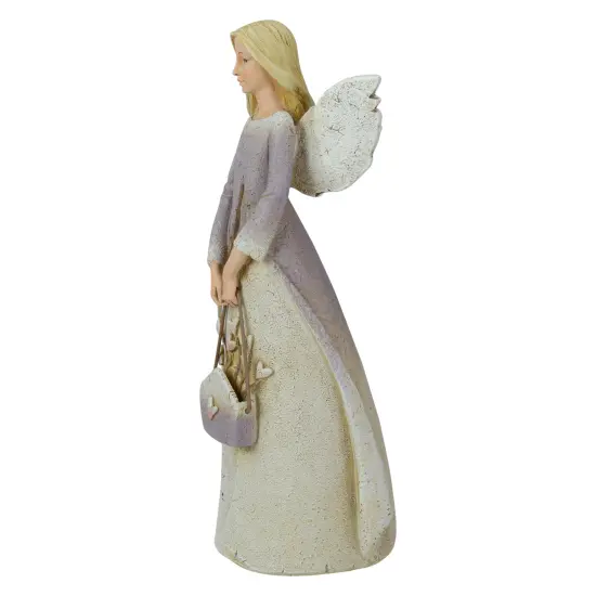 Roman Heavenly Blessings Collection "Bless This Home" Angel Figurine - 8.5" Purple {7}