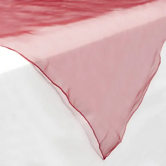 Lann's Linens Organza Wedding Table Overlay - Tablecloth Topper (72" Square) {2}
