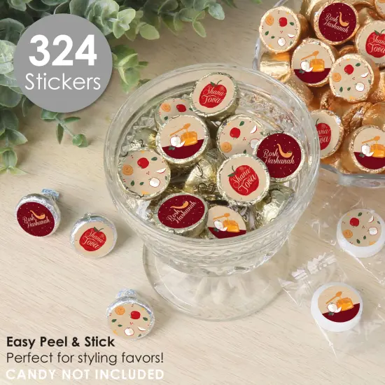 Big Dot of Happiness Rosh Hashanah - Jewish New Year Party Small Round Candy Stickers - Party Favor Labels - 324 Count {3}
