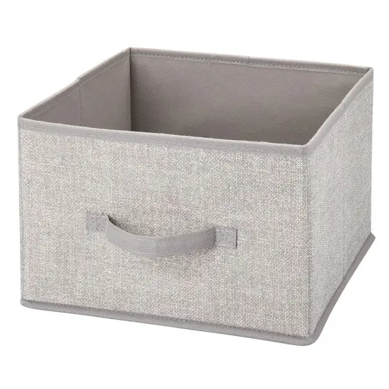 mDesign Foldable Fabric Bin for Cube Organizer - 4 Pack {5}
