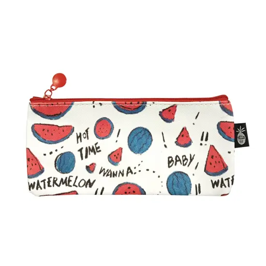 Wrapables Trendy Food Pencil Case and Stationery Pouches (Set of 3) Watermelon {2}