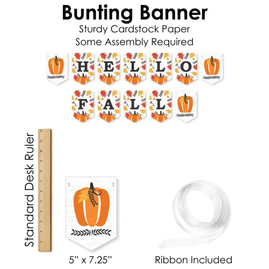 Big Dot of Happiness Fall Pumpkin - DIY Halloween or Thanksgiving Party Coffee Signs - Drink Bar Decorations Kit - 50 Pieces {7}