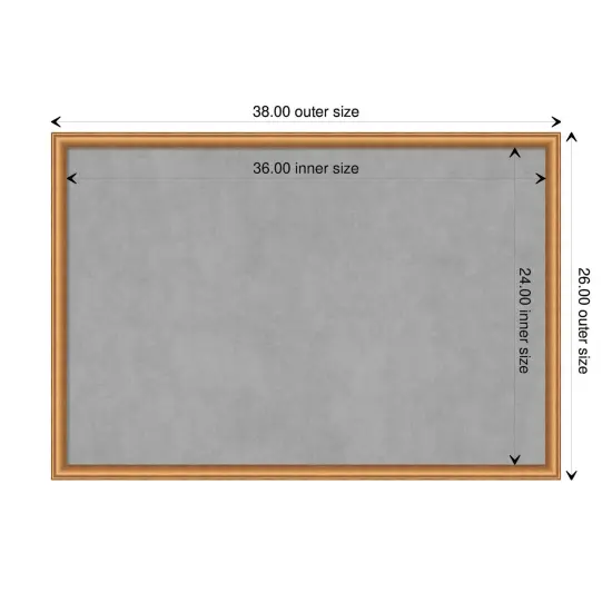 Salon Scoop Wood Framed Magnetic Board Salon Scoop Copper {1}