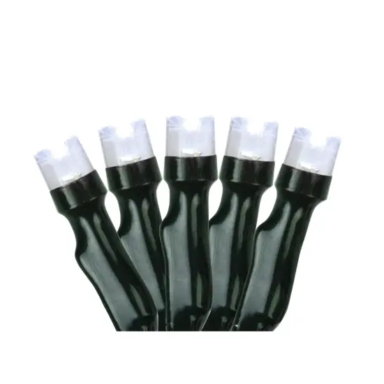 Northlight Battery Operated LED Wide Angle Christmas Lights - Pure White - 9.5' Black Wire - 20ct {1}