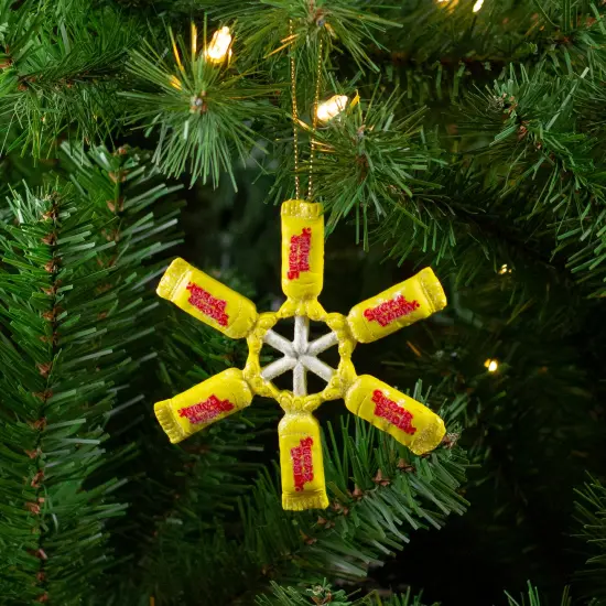 Northlight 4" Sugar Daddy Lollipop Snowflake Christmas Ornament Yellow {3}