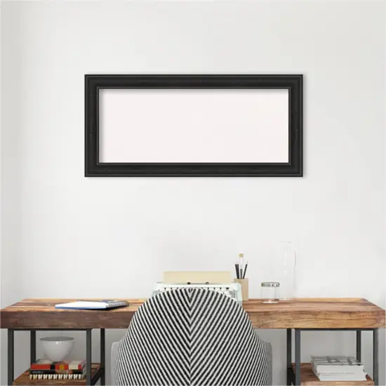 Shipwreck Narrow Framed Corkboard, White Cork Black {5}