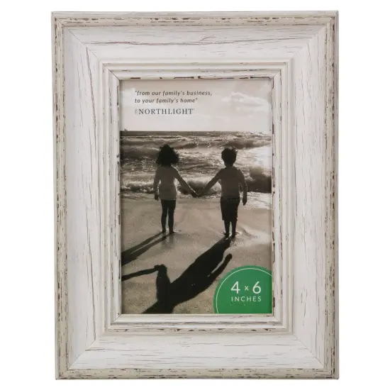 Northlight Distressed Vintage Picture Frame - for 4" x 6" Photo - 8.5" White {1}