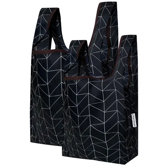 Wrapables JoliBag Collection Reusable Shopping Bag (Set of 2) Geometric {1}