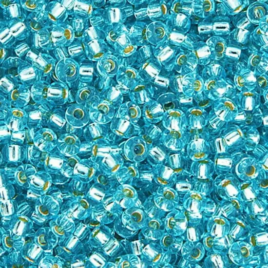 Miyuki 250g Silverlined Round Rocailles Seed Beads, 11/0 Aqua #18 {1}