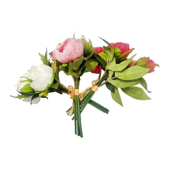 10'' Real Touch Peony Bundle Artificial Foam Flower {2}