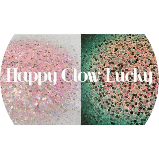 Polyester Glitter - Happy Glow Lucky - Glow in the Dark by Glitter Heart Co.&trade; {1}