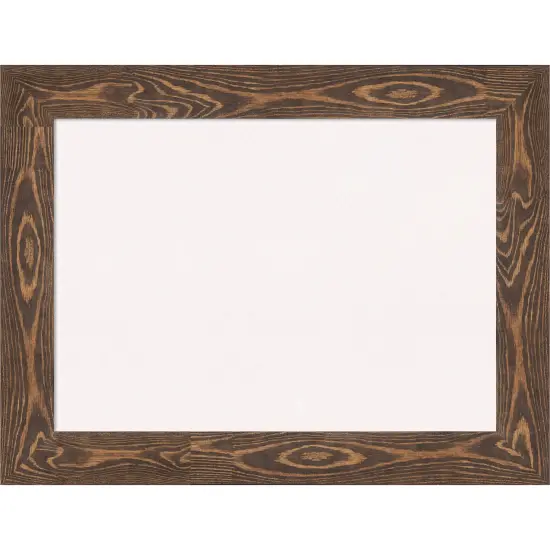 Bridge Wood Framed Corkboard, White Cork Brown {1}