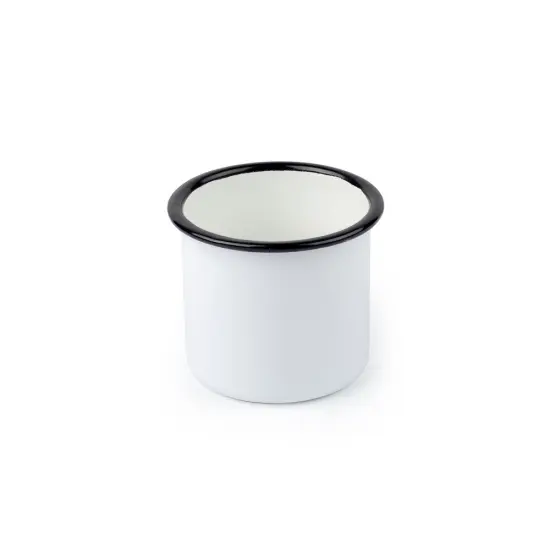 12oz Enamel Mug with Black Edge {2}