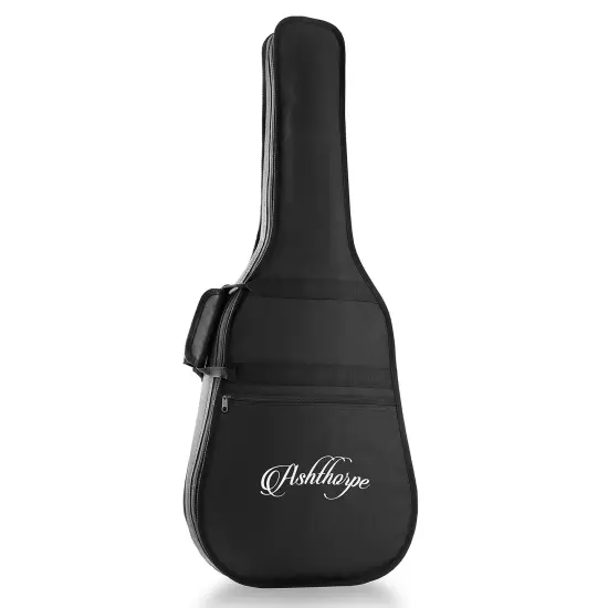 Ashthorpe Full-Size Dreadnought Acoustic Electric Guitar Package with 10 Watt Amp {6}