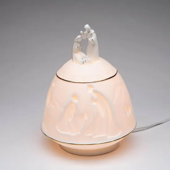 Ceramic Holy Family Nativity Night Light, Home Décor, Religious Décor, Religious Gift, Church Décor, Baptism Gift {3}