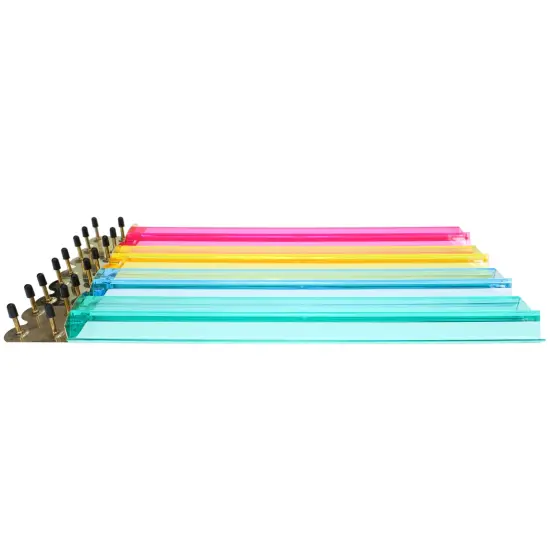 WE Games 4 Plastic Mahjong Racks - Includes Blue, Green, Pink & Yellow {2}