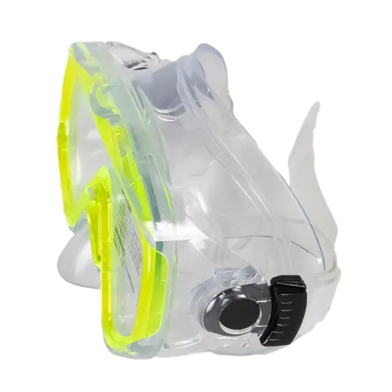 Swim Central Neon Yellow Sea Searcher Thermotech Mask and Snorkel Set for Youth and Adults {3}