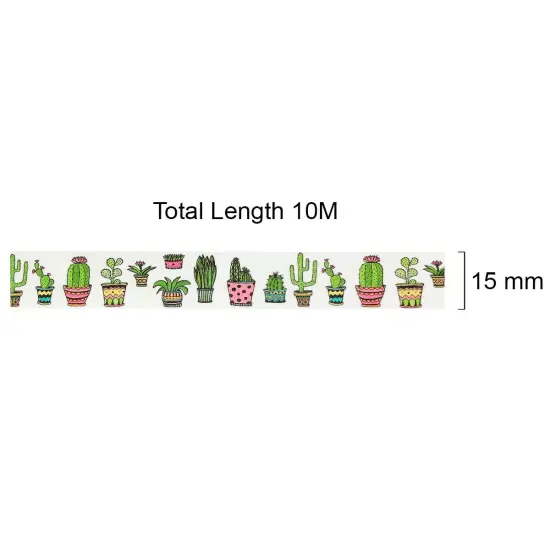 Wrapables Washi Masking Tape Cactus {3}