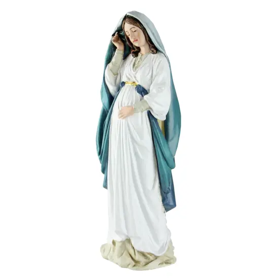 Roman Joseph's Studio Garden Holy Mother Mary Figure with Child- 8.75" Blue {3}