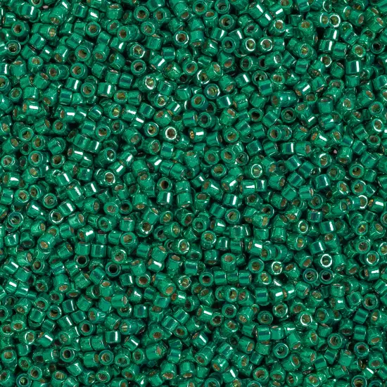 Miyuki Delica 5.2g Duracoat Galvanized Glass Beads, 11/0 Emerald Green DB2506 {1}