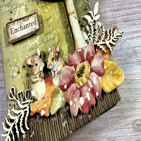 Stamperia Colored Wooden Shapes A5-Woodland {3}