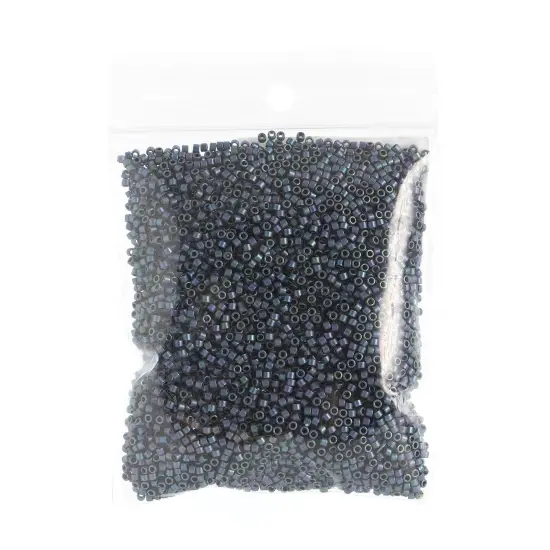 Miyuki Delica 50g Metallic Glass Beads, 11/0 Violet AB Mat DB1054 {2}