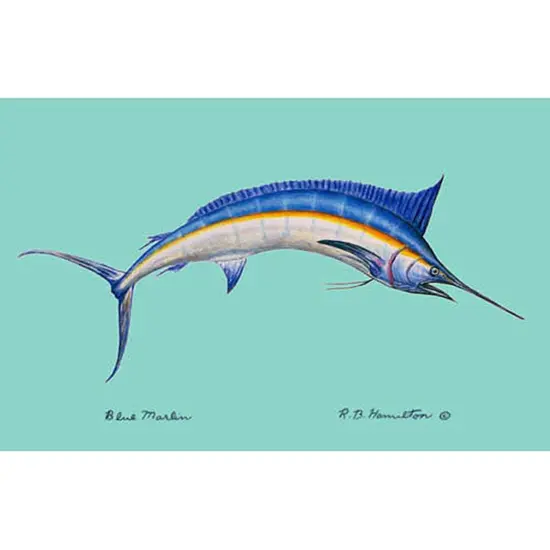 Betsy Drake Blue Marlin 30 Inch By 50 Inch Comfort Floor Mat {1}
