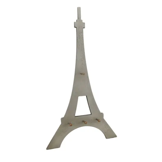 Eiffel Tower Shaped Decorative Wooden Wall Hook Hanging {1}