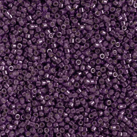 Miyuki Delica 5.2g Duracoat Galvanized Glass Beads, 11/0 Dark Lilac DB2509 {1}